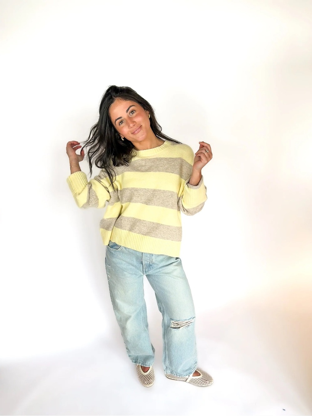 Cirrus Stripe Sweater Sunnyside
